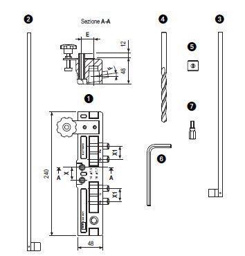 E001121604 C1 ATTREZZO 14/16 A BATTENTE X CERNIERE 3D