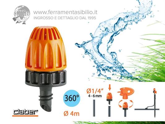 A/91256 MICROIRRIGATORE A 360` BL CF=10PZ RAINJET CLABER