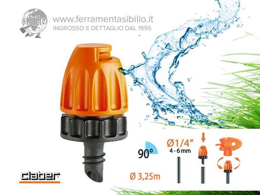 A/91254 MICROIRRIGATORE A 90` CF=10PZ RAINJET CLABER