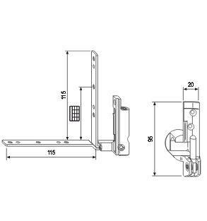 A400400602 F2 CERNIERA AGB KG 130 SX TOP A11-12