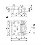 A494030204 F2 MAXI CERNIERA TERZA ANTA H60