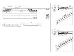 KIT 0600/80 SCORR.P/PORTE A FILO KG 80/120 KOBLENZ