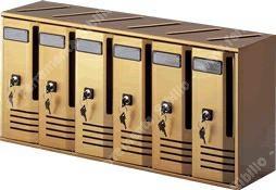 CASSETTA ALUBOX CUBO C6 VERTICALE ALL VERN BRONZ