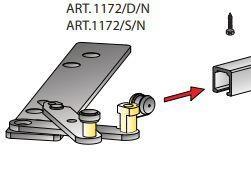 GUARNITURA TERNO A/1172/1176/D P/UNA PORTA BATT.A LIBRO