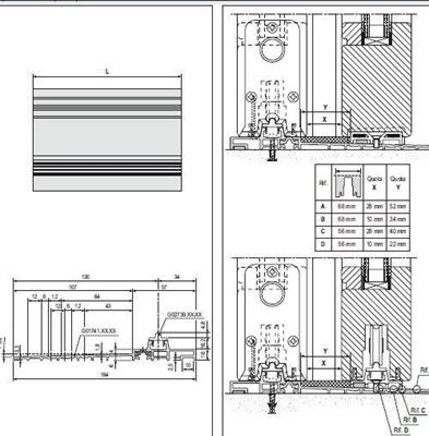 G017410201 H1 SOGLIA RIBASSATA A TT 4M