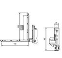 A400400102 F2 CERNIERA P/TRAVERSA LEGNO KG 130 SX TO