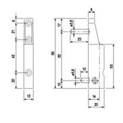 A509220700 C1 CERNIERA AGB FEMMINA KG 100 PERNO 6MA