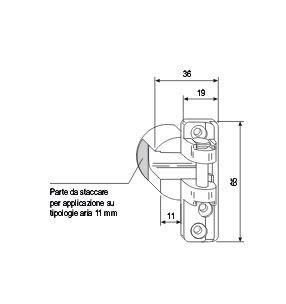 A400410602 F2 SUPPORTO FORBICE TOP SX A11 -12