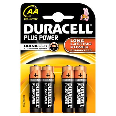 BATTERIA PLUS POWER STILO CF=4 PZ  DUO100E  DURACELl