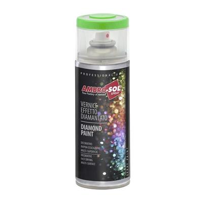 BOMBOLETTA ACRILICO DA 400 ML NERO DIAMANTATO  V400/DIAM