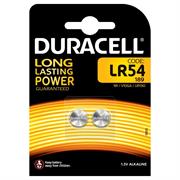 BATTERIA ELECTRONICS LR54 CF=2 pz  DU24  LR54B2  DURACELL