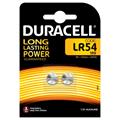 BATTERIA ELECTRONICS LR54 CF=2 pz  DU24  LR54B2  DURACELL