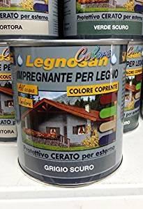 IMPREGNANTE ALL'ACQUA LEGNOSAN GRIGIO SC/819 DA 750 COLORS