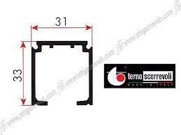 BINARI 8010.01280 ALLUM.ANOD.ARGENTO EX 1280/A  PREZZO A MT