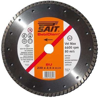 A/89801 DISC0 DIAMANTATO SAITDIAM 230X2.5X22.23 SAIT PIASTR