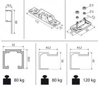 KIT 0500/3  1abs  P/PORTE SCORREVOLI 80/120 KG koblenz