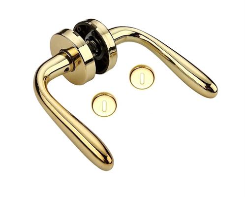 MANIGLIA ALLUMINIO SERIE AGNONE ROS.45  ORO   F0322R840