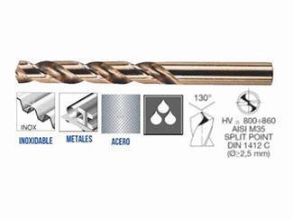 PUNTE HSS COBALTO 5% mm 4.00 DIN 338 S.C.   0011450400 krino