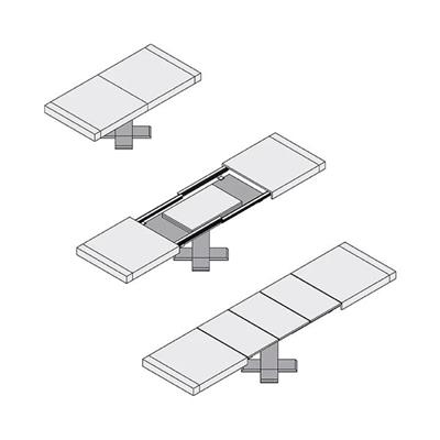 GUIDA PER TAVOLI APERT.CENTR DA 1060MM T971060 RAM