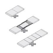 GUIDA PER TAVOLI APERT.CENTR DA 1060MM T971060 RAM