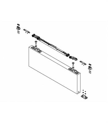 KIT 0500/60 PER PORTE SCOREVOLI DA KG 60 CON ABS COMP.DOPPIO