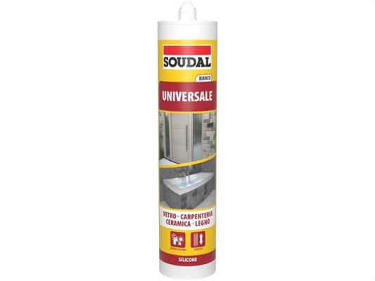 SILICONE UNIVERSALE BIANCO DA 280ML ART.115930 SOUDAL