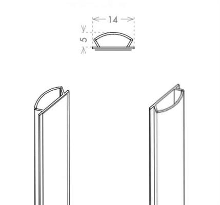 GUARNIZIONE ADESIVA BIANCA H14X2500mm   GUTENADEB