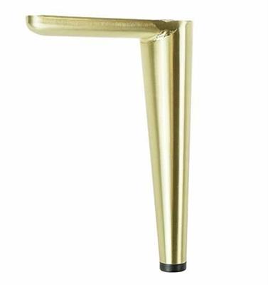 PIEDI PER MOBILI H.15 CM CONICO BASE 8X8 ORO SATINATO